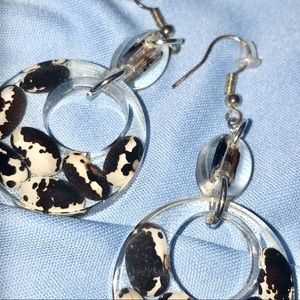 Handmade Cow Bean Earrings